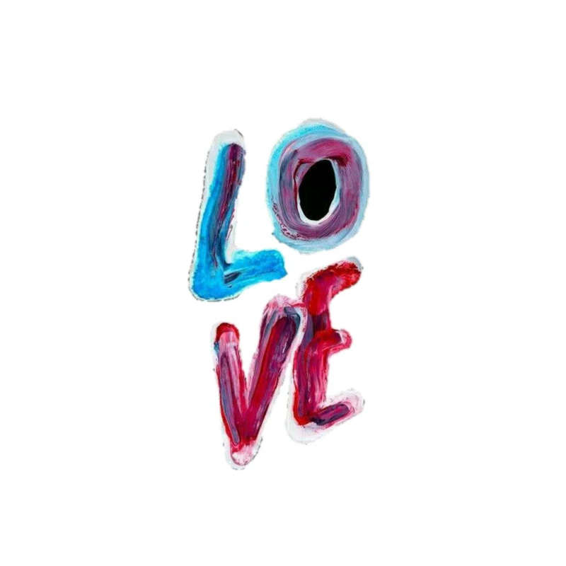 استیکر پارچه و لباس پاد آفرین مدل کلمه انگلیسی عشق کد 819