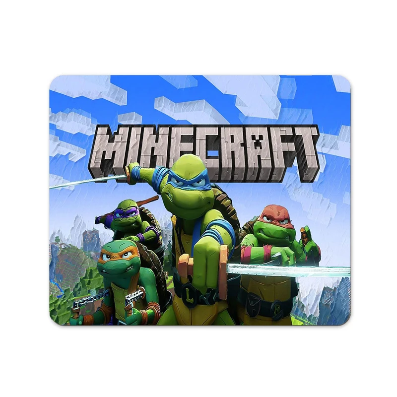 ماوس پد پاد آفرین مدل ماینکرافت لاک پشت های نینجا کد p34 سایز 24*19 سانتی متر