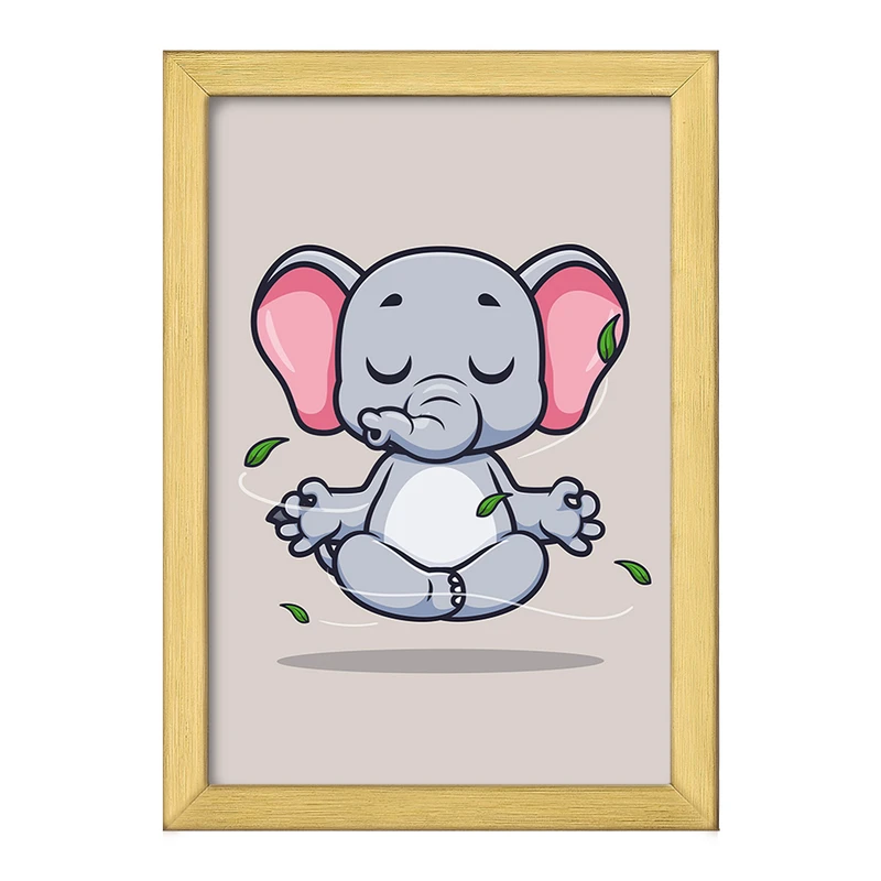 تابلو خندالو طرح حیوانات بامزه فیل کد 29443