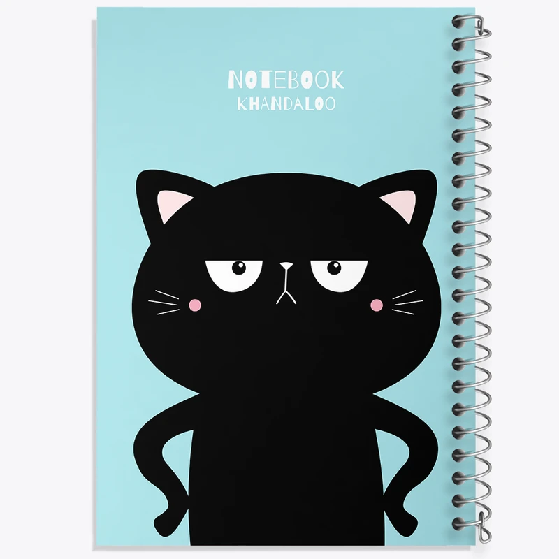 دفتر ژورنال نویسی 50 برگ خندالو مدل نقطه ای طرح گربه (Cat) کد N849