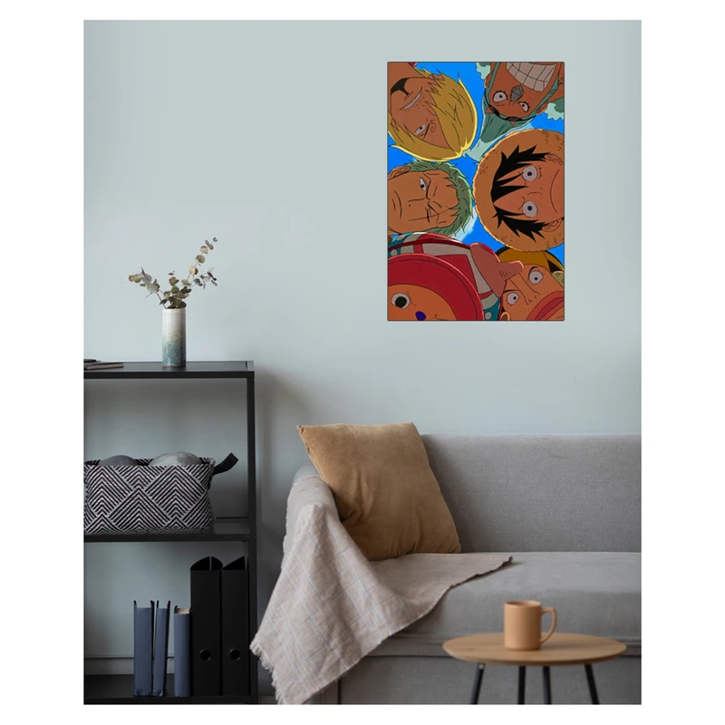 پوستر گوفی مدل انیمه وان پیس طرح One Piece Crew Anime کد FW25