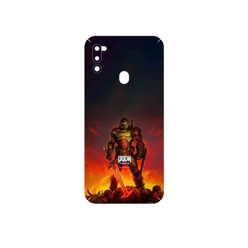 برچسب پوششی ماهوت مدل DOOM Game Series مناسب برای گوشی موبایل سامسونگ Galaxy M21 (2021) Edition