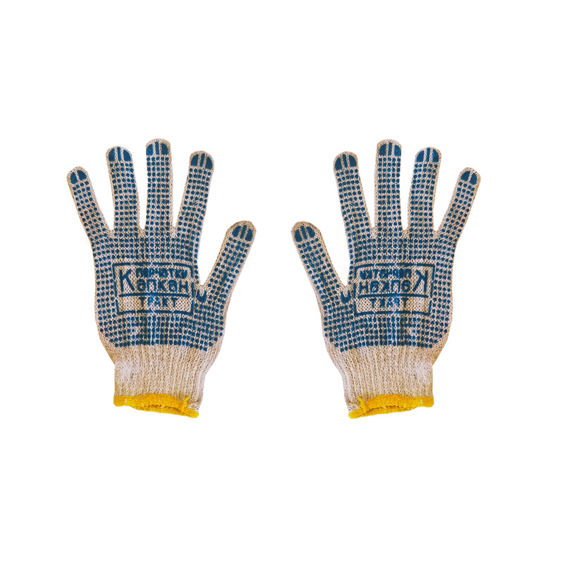 دستکش ایمنی تپاکت مدل نخی بسته 10 عددی