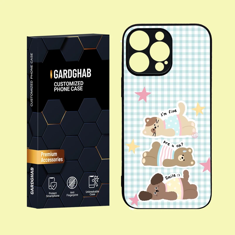 کاور گارد قاب مدل دور ژله ای پشت گلس فانتزی  مناسب برای گوشی موبایل  اپل  iPhone 16 Pro Max