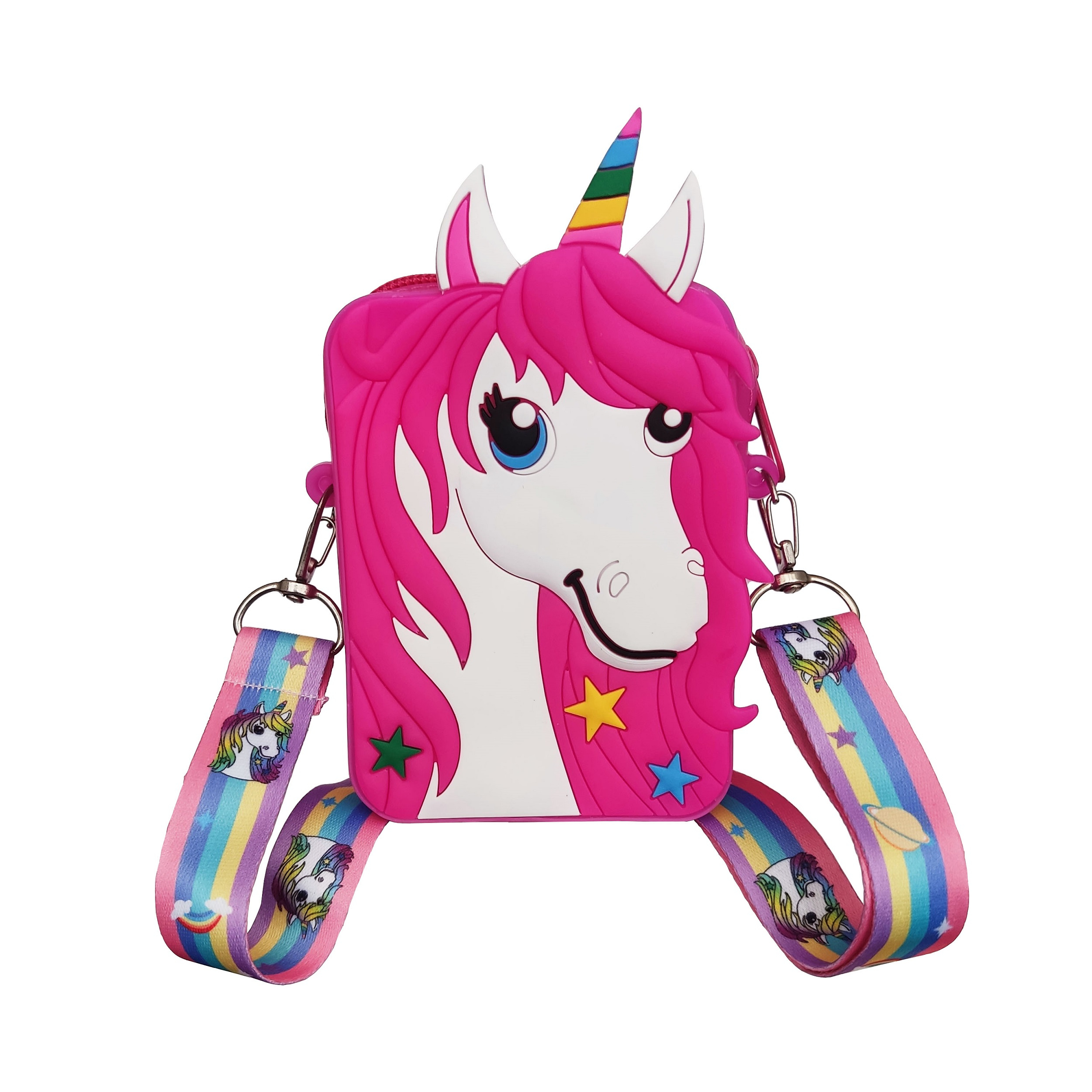 کیف رودوشی دخترانه مدل پاپیت طرح اسب تک شاخ کد 03