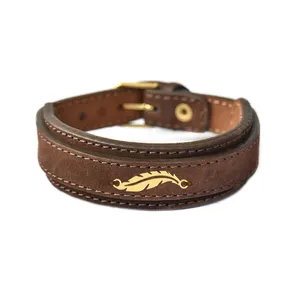دستبند طلا 18 عیار مردانه فرشته طرح پر کد UBCHL0010-0011