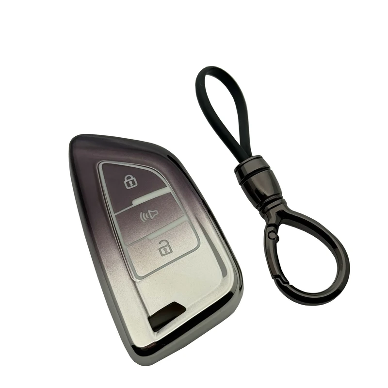 کاور ریموت و سوئیچ خودرو ژیلو مدل ZH-3 طرح TPUمناسب برای کی ام سی J7 به همراه جاسوئیچی