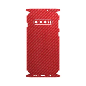 MAHOOT Red-Fiber-FullSkin Cover Sticker for Samsung Galaxy S10