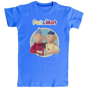 تی شرت آستین کوتاه بچگانه مدل پت و مت تمام پنبه تریکو