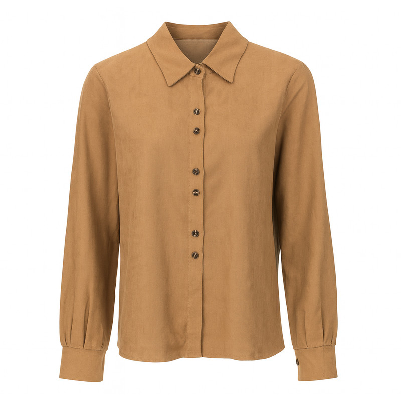 شومیز آستین بلند یقه ایستاده زنانه مدل 1405