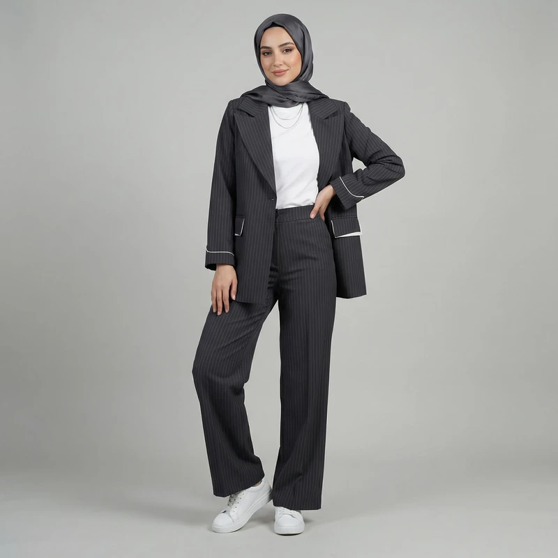 مانتو و شلوار زنانه السانا مدل ژانیا کد 231127