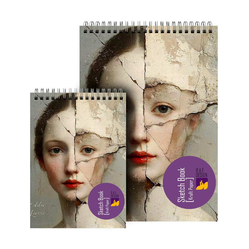 دفتر طراحی 80 برگ مدل کرافت کد1 مجموعه 2 عددی