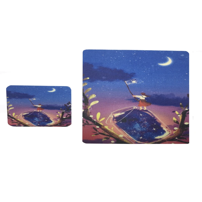 ماوس پد مدل آسمان شب کد15 به همراه زیر لیوانی