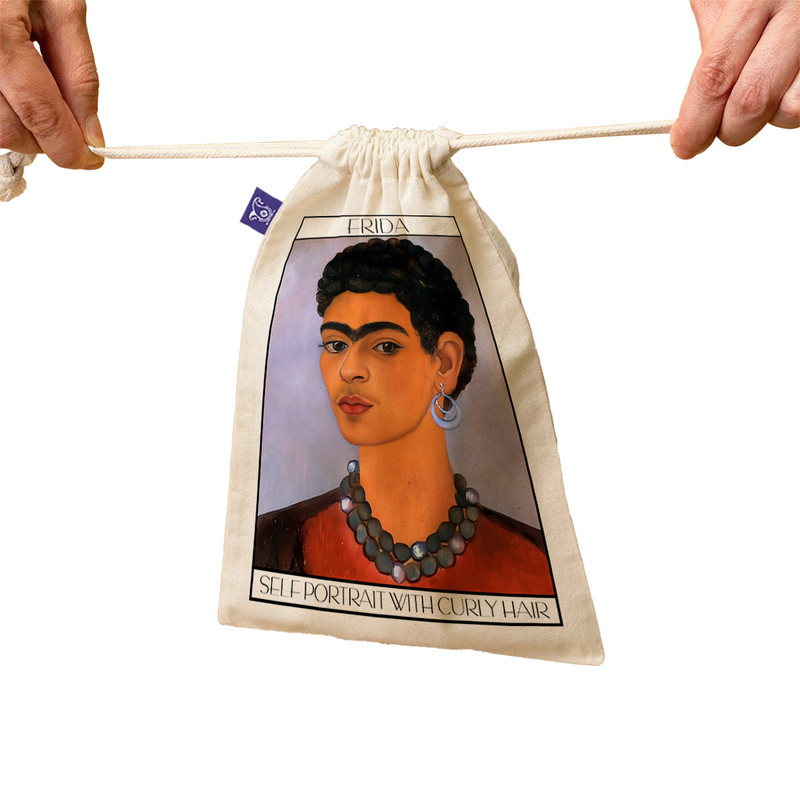 نظم دهنده ترمه طراحان ایده مدل کیسه بنددار خودنگار با موی فرفری از فریدا کد art0146 پک سه عددی