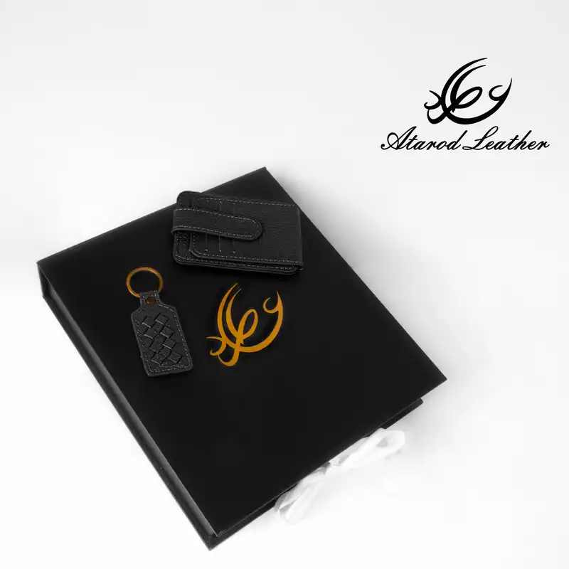 ست هدیه چرم عطارد مدل چرم طبیعی کد A62