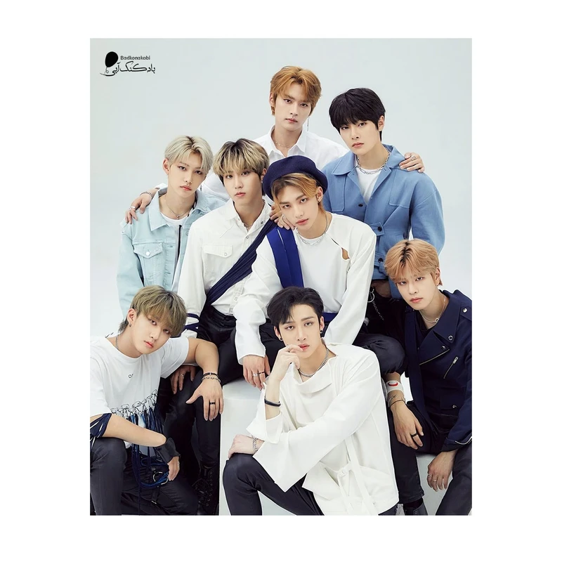 پوستر دیواری بادکنک آبی طرح Stray Kids مدل S2