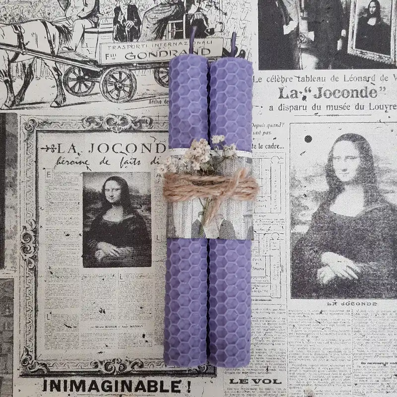 شمع مدل موم عسل بیزوکس بسته 2 عددی