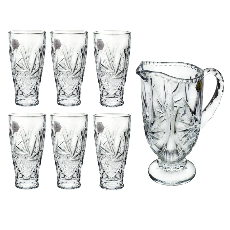 سرویس پارچ و لیوان 7 پارچه مدل خورشیدی کد 12540