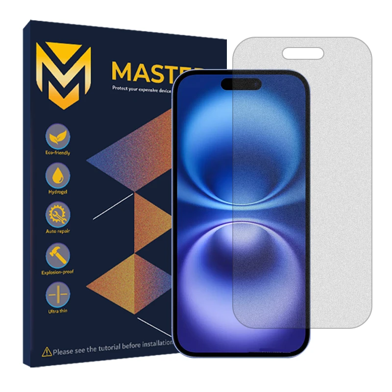 محافظ صفحه نمایش مات مستر مدل Resistant مناسب برای گوشی موبایل اپل iPhone 16
