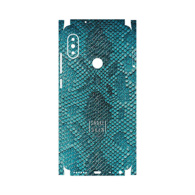 برچسب پوششی ماهوت مدل Blue Snake Skin-FullSkin مناسب برای گوشی موبایل شیائومی Redmi Note 5 Pro