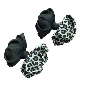 گیره مو دخترانه مدل پلنگی مجموعه 2 عددی