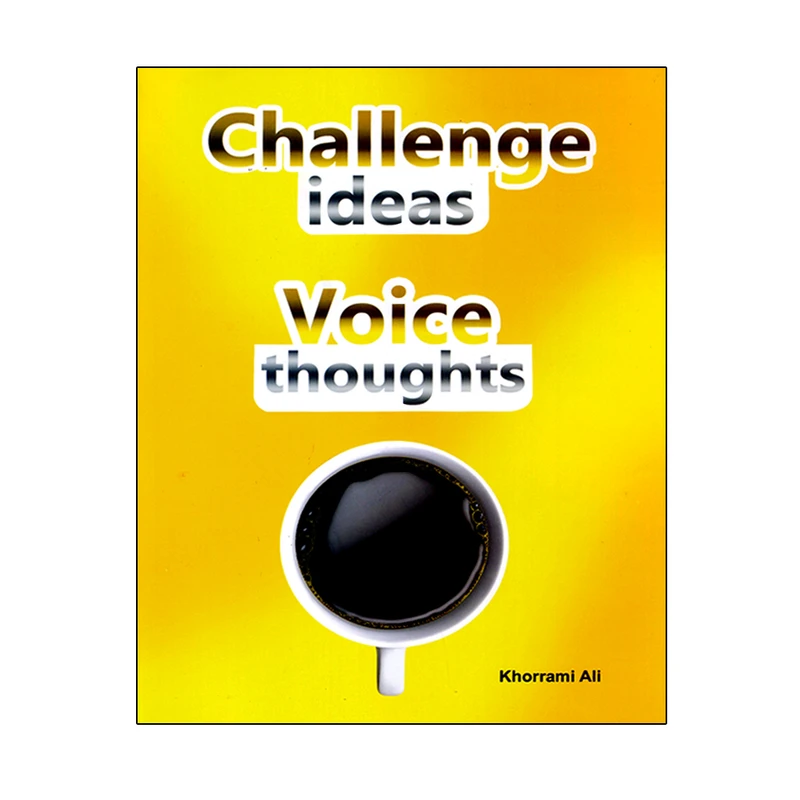 کتاب Challenge Ideas Voice Thoughts اثر علی خرمی انتشارات سیب کال