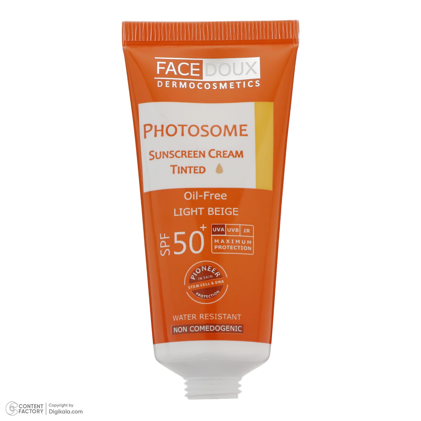 کرم ضد آفتاب رنگی فیس دوکس، SPF 50، مدل فتوزوم، مناسب انواع پوست با تنالیته روشن و حجم 40 میلی‌لیتر، غیر کومدون‌زا، ضد آب، محافظت‌کننده در برابر اشعه‌های UVA و UVB، دارای فرمولاسیون فاقد چربی، با ماندگاری 2 ساعته -  - 5
