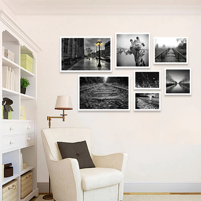 تابلو بکلیت مدل طرح دکوراتیو اداری جاده W-1056 مجموعه 6 عددی