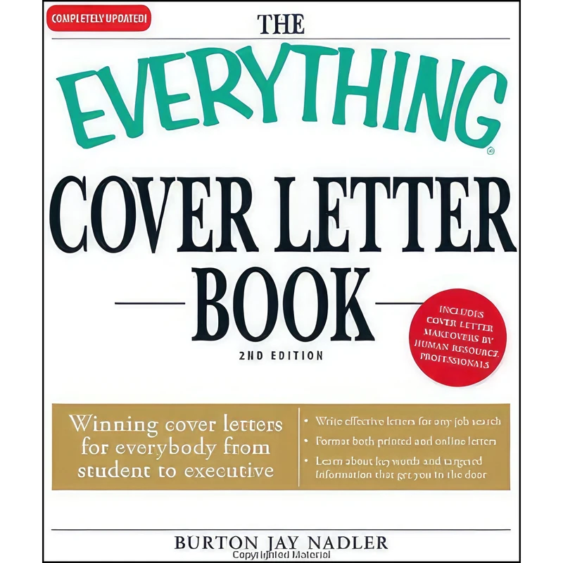کتاب The Everything Cover Letter Book اثر Burton Jay Nadler انتشارات Everything