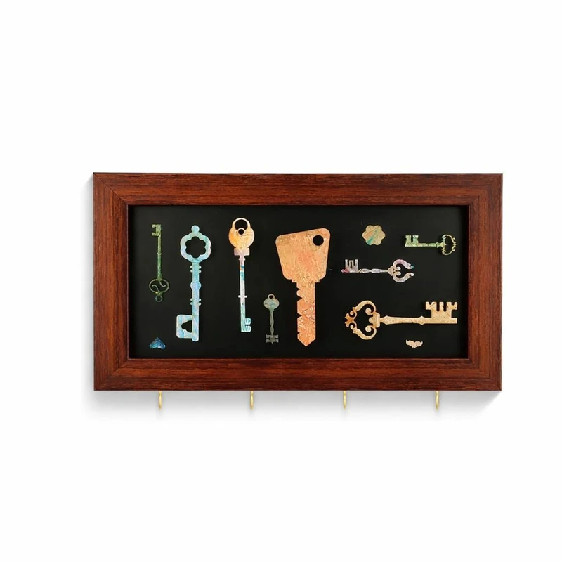 جاکلیدی دیواری چوبی مدل RM-03