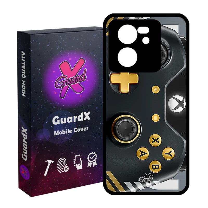 کاور گارد ایکس طرح XBox Conroller مدل Glass10090 مناسب برای گوشی موبایل شیائومی 13T/13T Pro/Redmi K60 Ultra