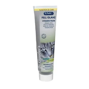 خمیر گربه دکتر کلادرز مدل Fell Glanz vitamin وزن 100 گرم