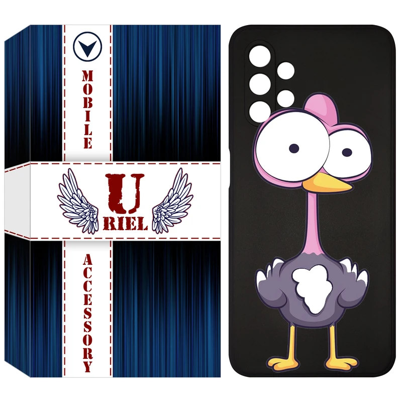 کاور یوریل مدل KSH کد 43 طرح شترمرغ مناسب برای گوشی موبایل سامسونگ Galaxy A13