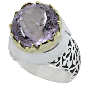 انگشتر نقره مردانه مدل کوارتز کد s22