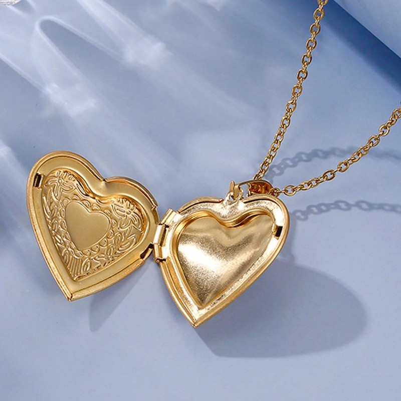 گردنبند زنانه مدل عکس طرح قلب کد 442 گردنبند زنانه مدل عکس طرح قلب کد 442