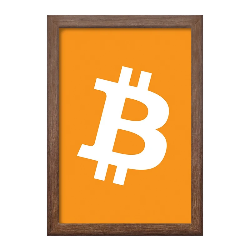 تابلو خندالو طرح ارز دیجیتال بیت کوین  کد 4073