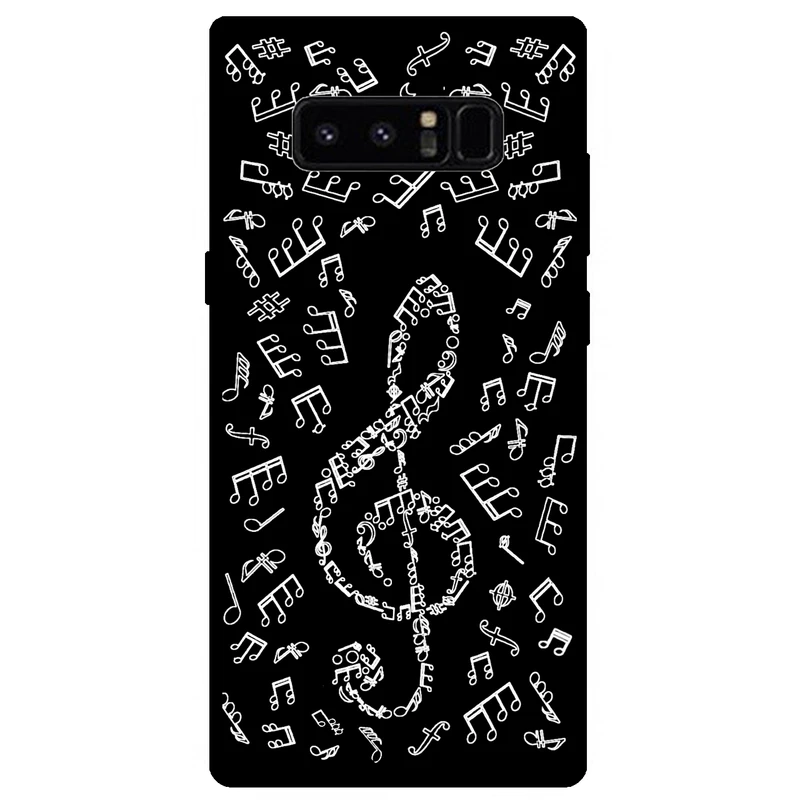 کاور مگافون طرح نوت موسیقی مدل 1370 مناسب برای گوشی موبایل سامسونگ Galaxy Note 8   