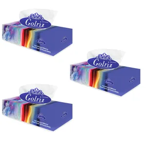 دستمال کاغذی 100 برگ گلریز مدل شراره بسته 3 عددی