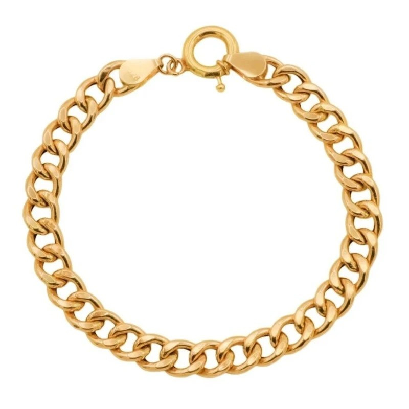 دستبند زنجیری طلا کم اجرت 18 عیار زنانه پندار گلد مدل کارتیه DB01