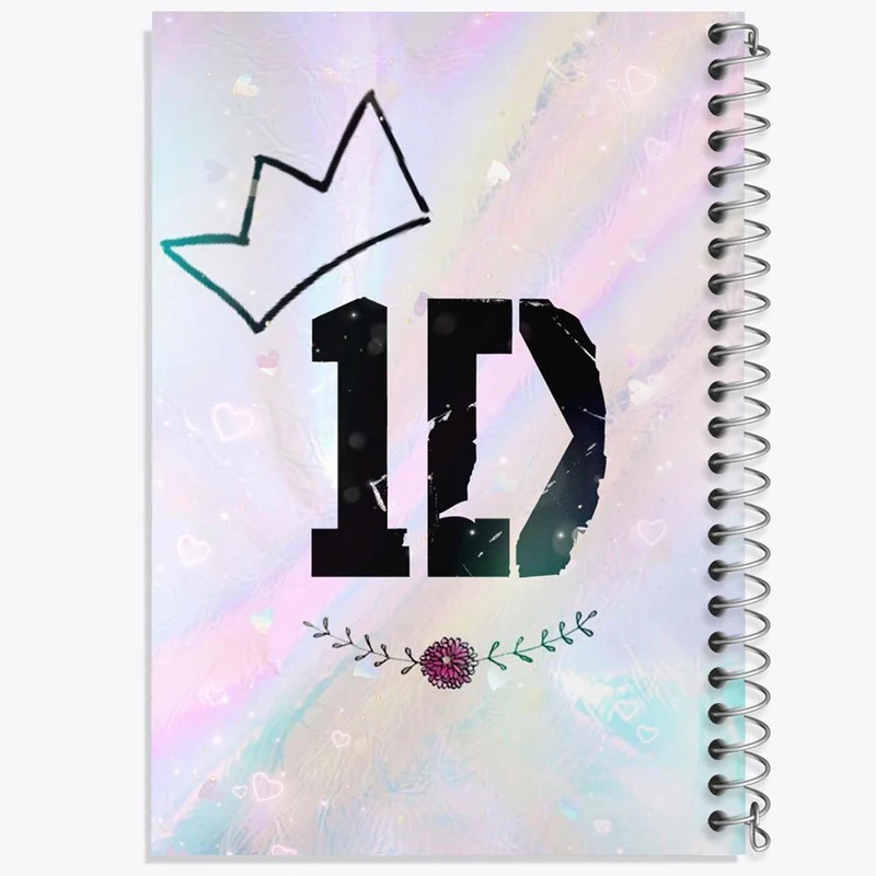 دفتر ژورنال نویسی 50 برگ خندالو مدل نقطه ای طرح گروه موسیقی وان دایرکشن One Direction کد 18939