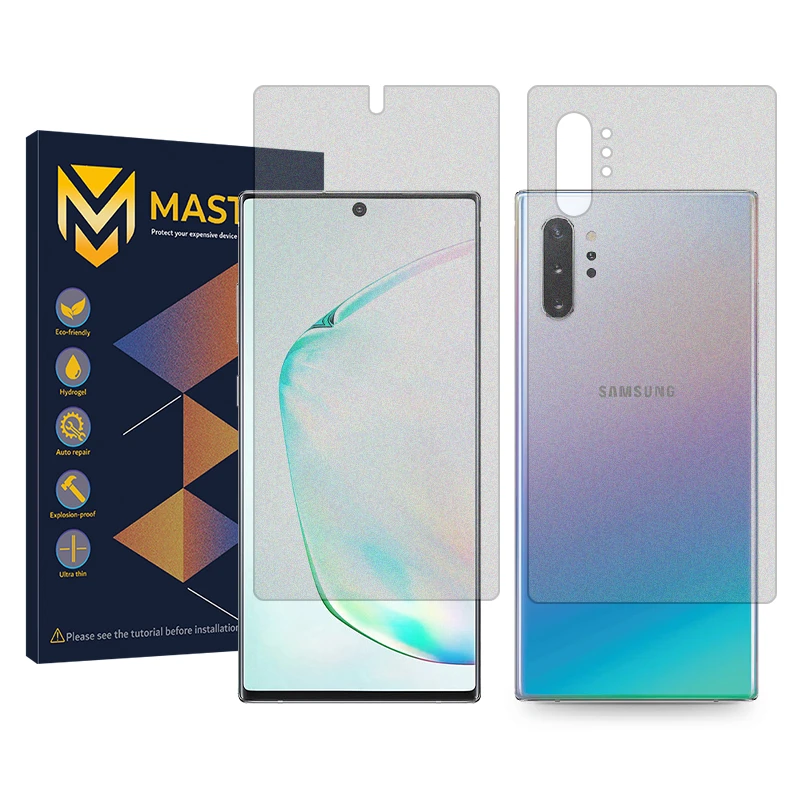 محافظ صفحه نمایش مات مستر مدل Resistant مناسب برای گوشی موبایل سامسونگ Galaxy Note10 Plus به همراه محافظ پشت گوشی