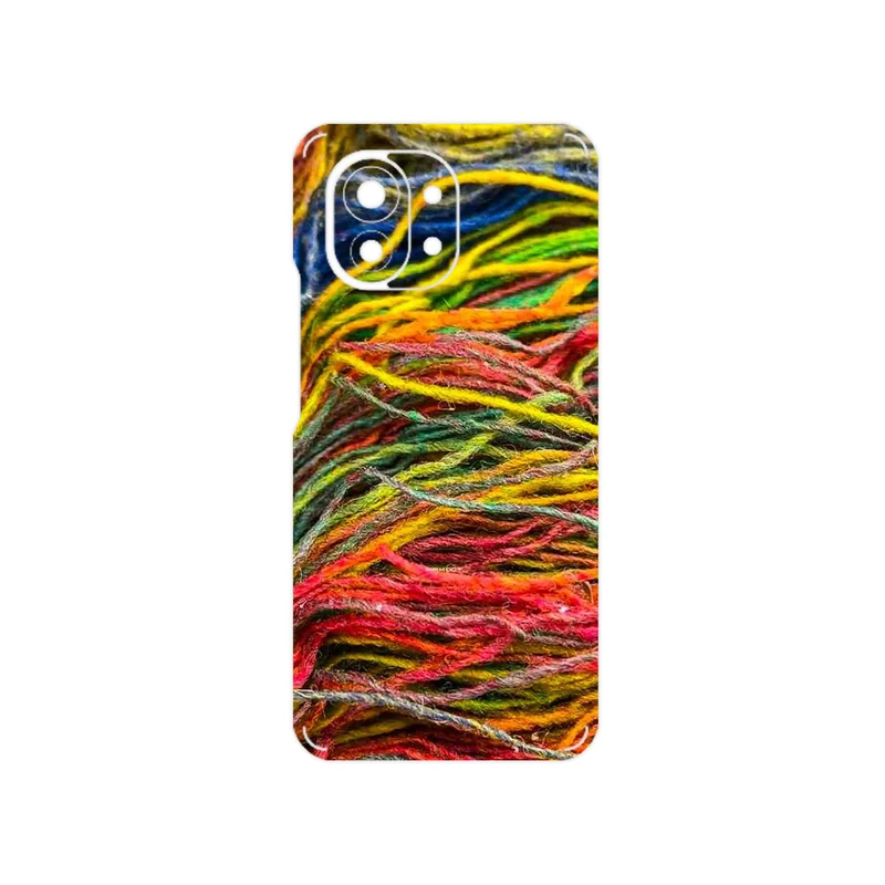 برچسب پوششی ماهوت مدل Fabric Texture 9 مناسب برای گوشی موبایل شیائومی Mi 11 5G