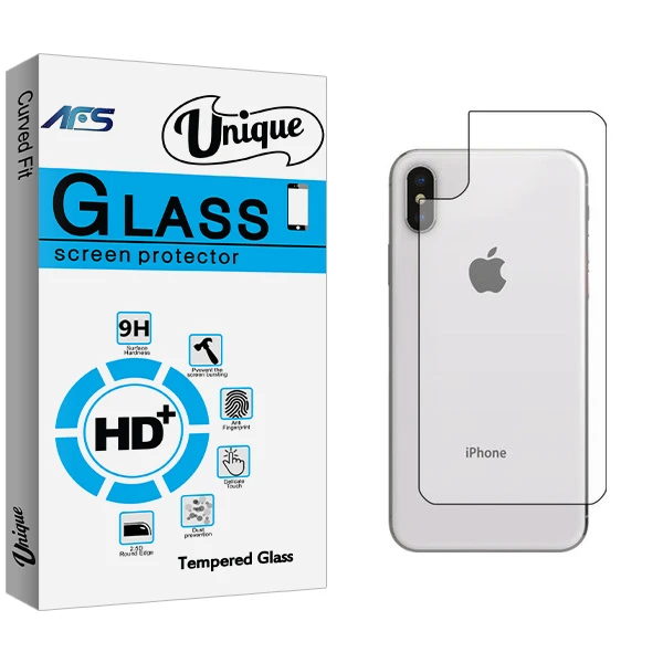 محافظ پشت گوشی ای اف اس مدل Unique Glass مناسب برای گوشی موبایل اپل Iphone X/XS