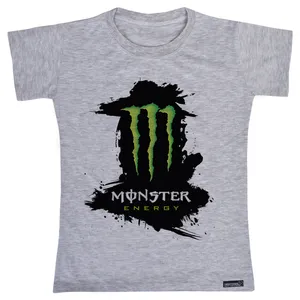 تی شرت آستین کوتاه دخترانه 27 مدل MH877 Monster Energy