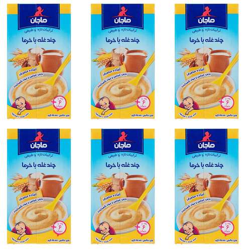 پوره چندغله خرما ماجان - 135 گرم بسته 6 عددی