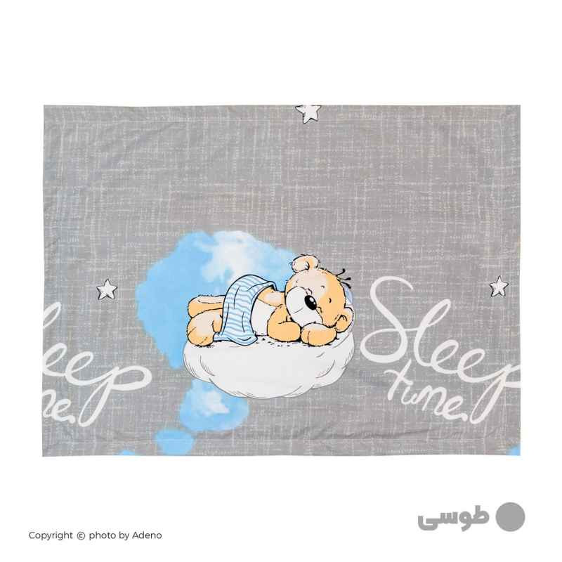 سرویس ملحفه یک نفره 2 تکه آدنو مدل Teddy کد MC03