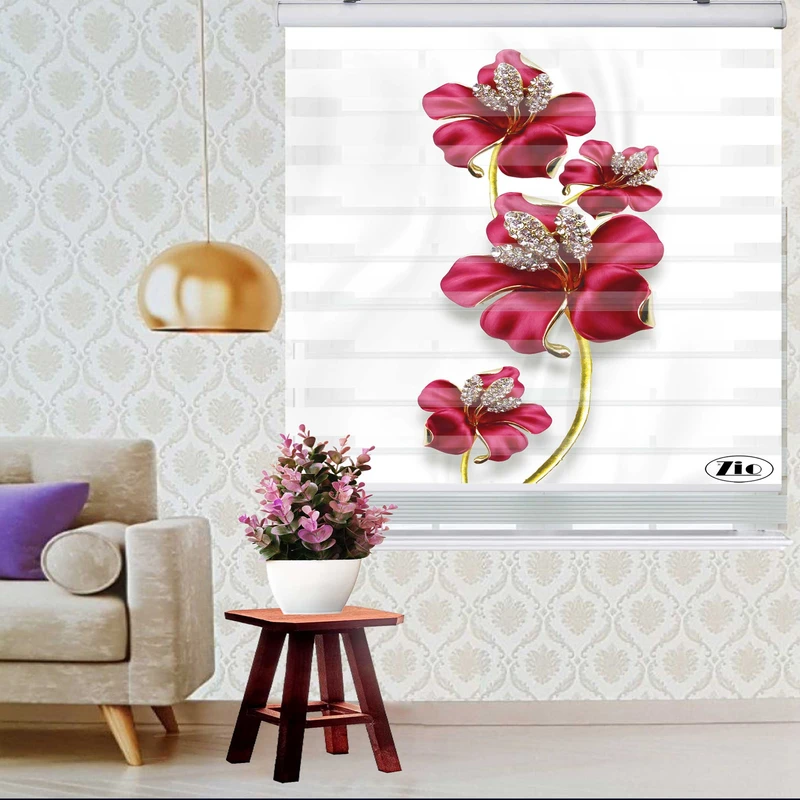 پرده زبرا زیو کد 1083 سایز 150x150 سانتی متر