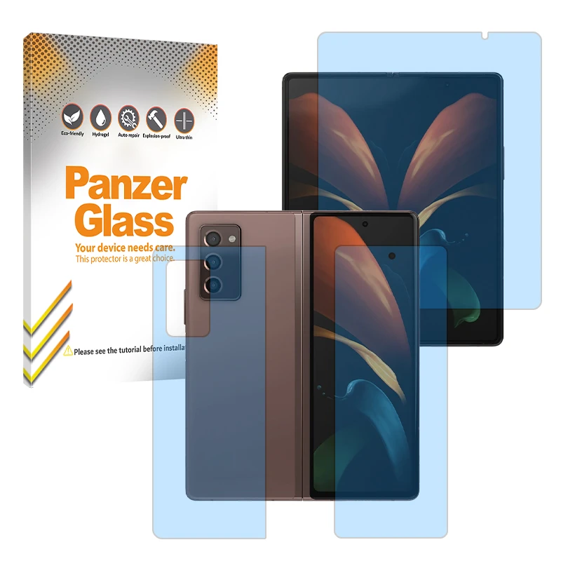 محافظ صفحه نمایش آنتی بلو پنزر گلس مدل Eye Care مناسب برای گوشی موبایل سامسونگ Galaxy Z Fold 2 به همراه محافظ پشت گوشی