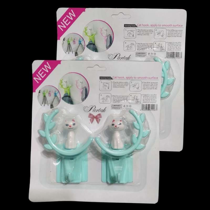 نگهدارنده حوله و دستمال مدل گربه مجموعه 2 عددی