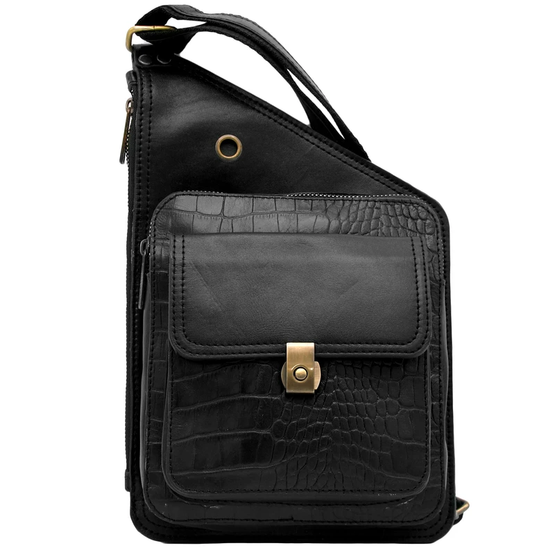 کیف کراس بادی مردانه مدل چرم طبیعی کد MRS118B